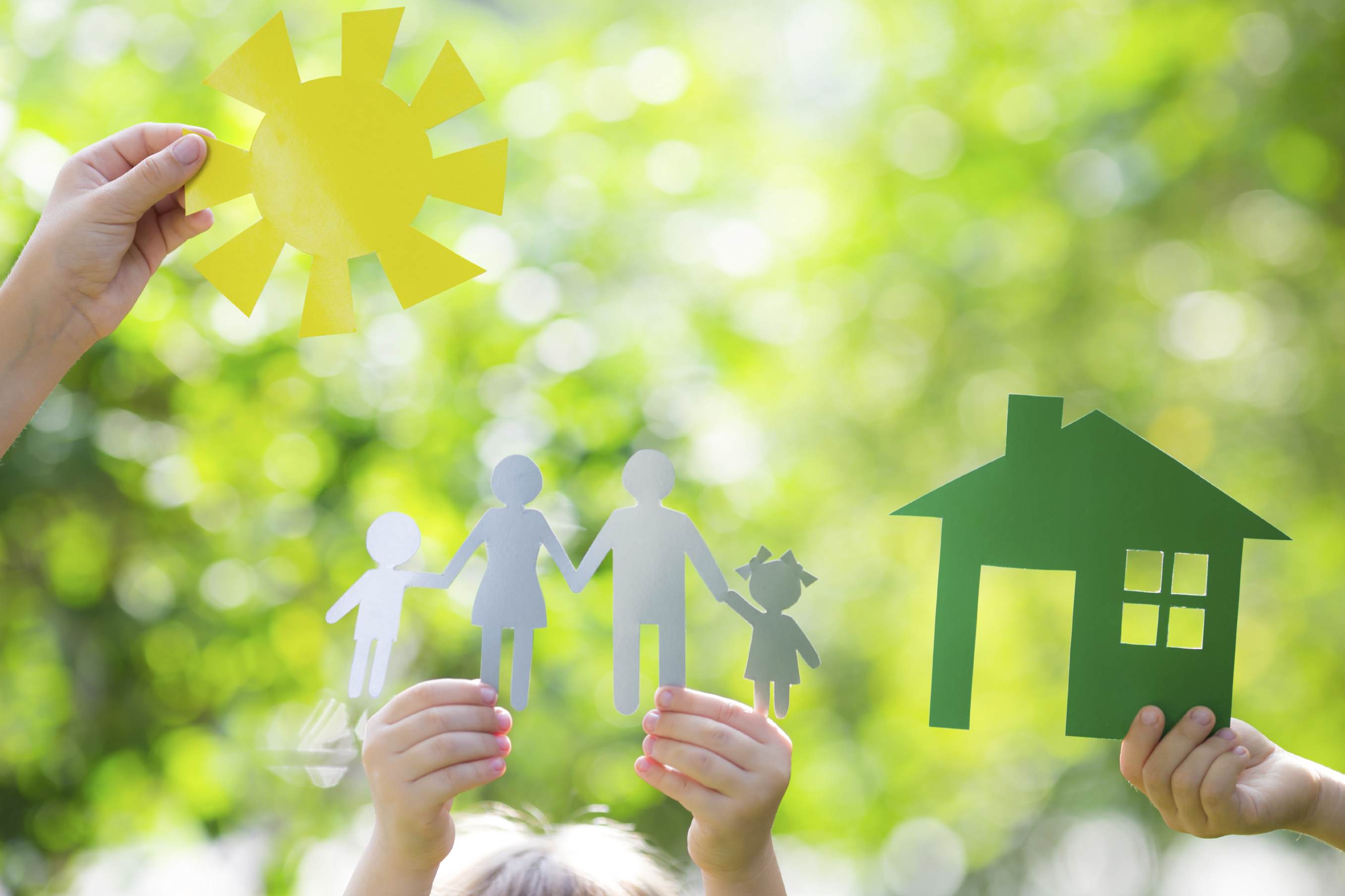 Ecology house in hands